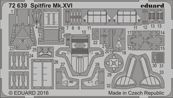 Eduard 72639 1/72 Aircraft- Spitfire Mk XVI for EDU