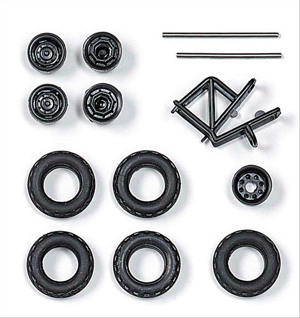 Busch 95900 HO Scale IFA W50L Low-Pressure Tire & Rim Set