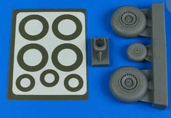 Aires 4804 1/48 Do217N Late A Wheels & Paint Masks For ICM