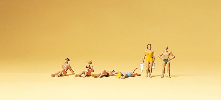 Preiser 79071 N Scale Bathers Standing Figure Set