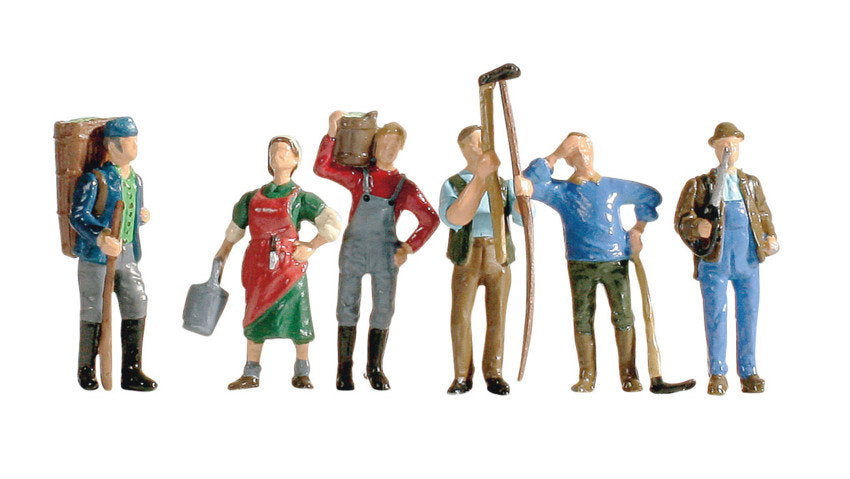 Noch 15614 HO Scale Wine Growers Figure Set, 6 Figures