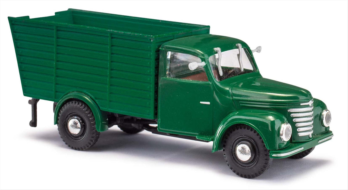 Busch 52099 HO Scale Framo V901/2 Animal Transporter, Green