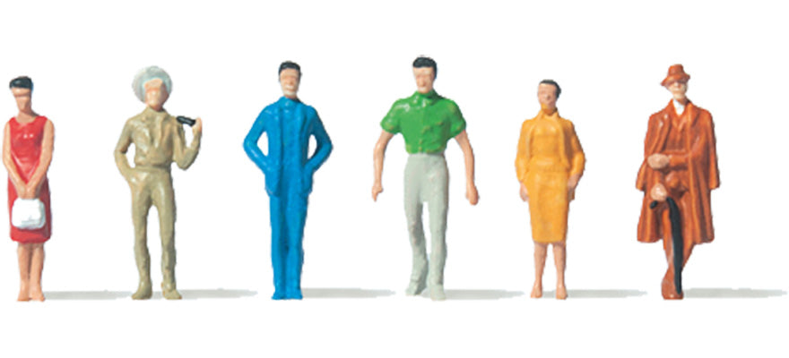 Preiser 79022 N Scale Townspeople Figure Set