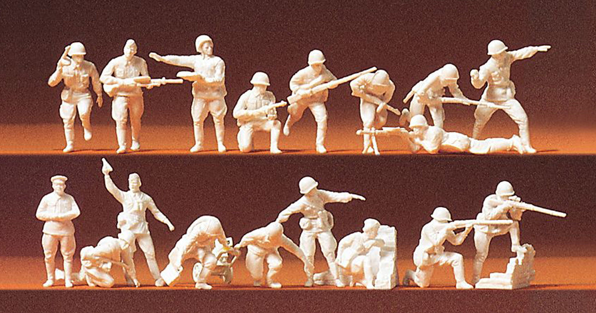 Preiser 16505 HO Scale Soviet WWII Guards Infantry Figure Set