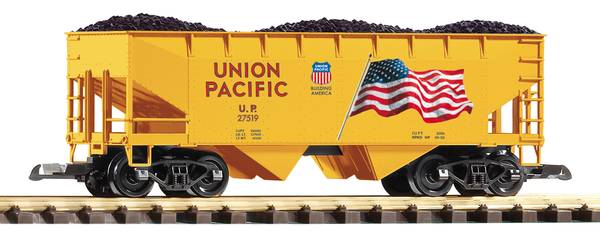 Piko 38919 G Scale UP Offset Hopper 27519 "Flag" w/Coal Load
