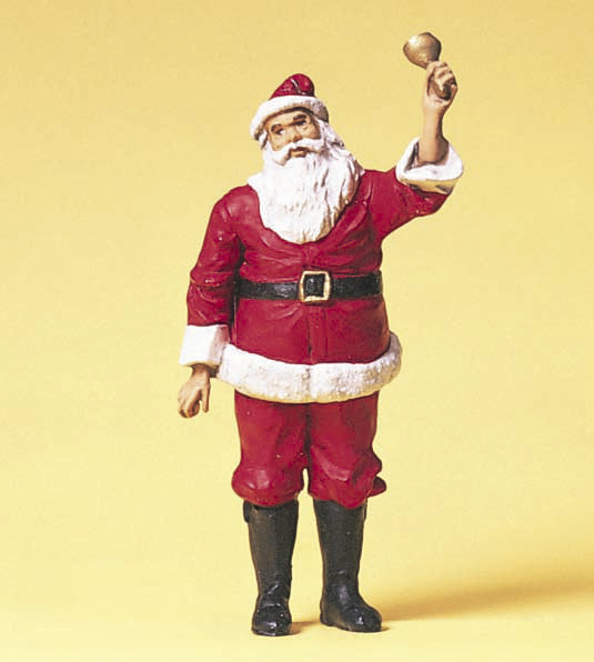 Preiser 45501 G Scale Santa Claus / Bell Ringer Figure