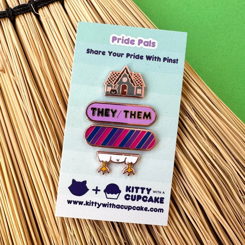 Pride Pals Enamel Pin Set - Baphomet