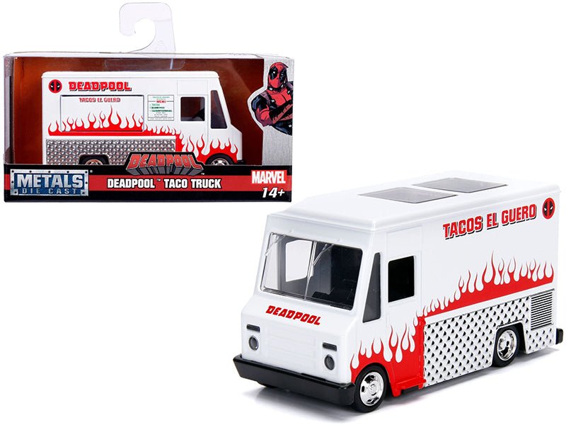 Deadpool Taco Truck White "Marvel" Series 1/32 Diecast Model by Jada free shipping USA