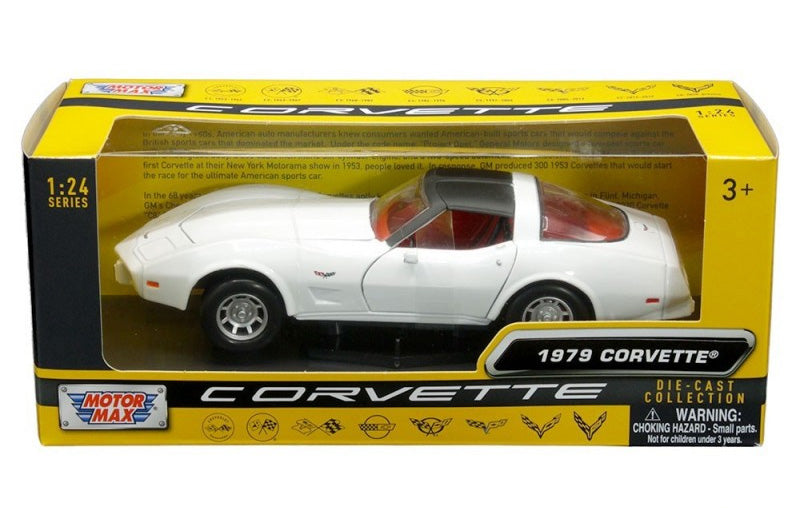 Motormax 73244HC 1/24 1979 Chevrolet Corvette C3, White