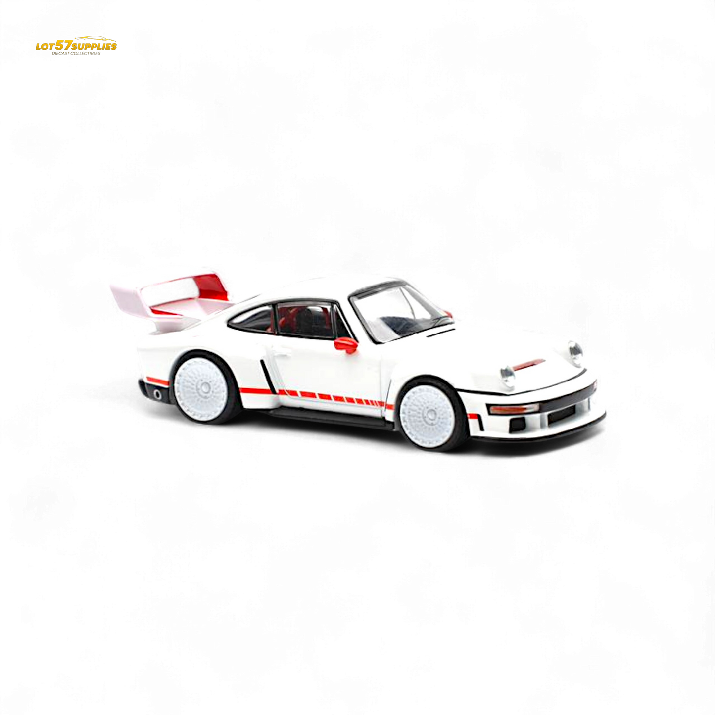 Pop Race Porsche Singer DLS Turbo White 1:64