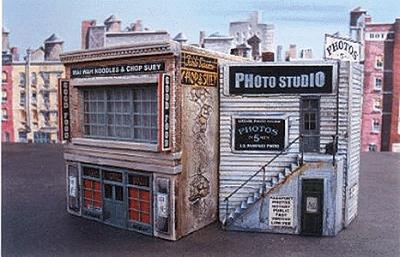 Downtown Deco 1005 HO Scale Blair Avenue Part One -- Kit - 4 x 6" 10.2 x 15.2cm