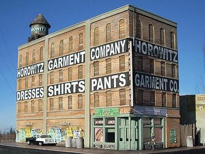 Downtown Deco 1046 HO Scale Horowitz Garment Company -- Kit
