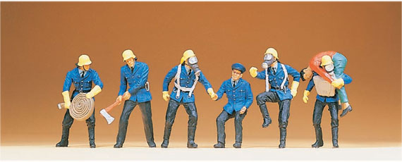 Preiser 14206 HO Scale Firemen Set #7 Figure Set