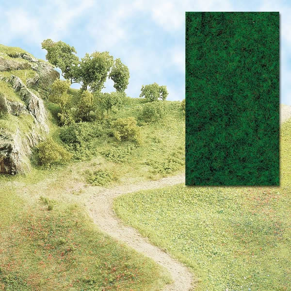 Busch 7110 A Scale Grass Flocking -- Dark Green
