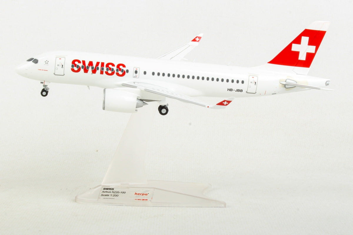 Herpa Wings 1/200 HE558471-001 Herpa Swiss A220-100 1/200