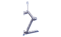 Walthers Cornerstone 933-3736 HO Modern Fire Escape Kit