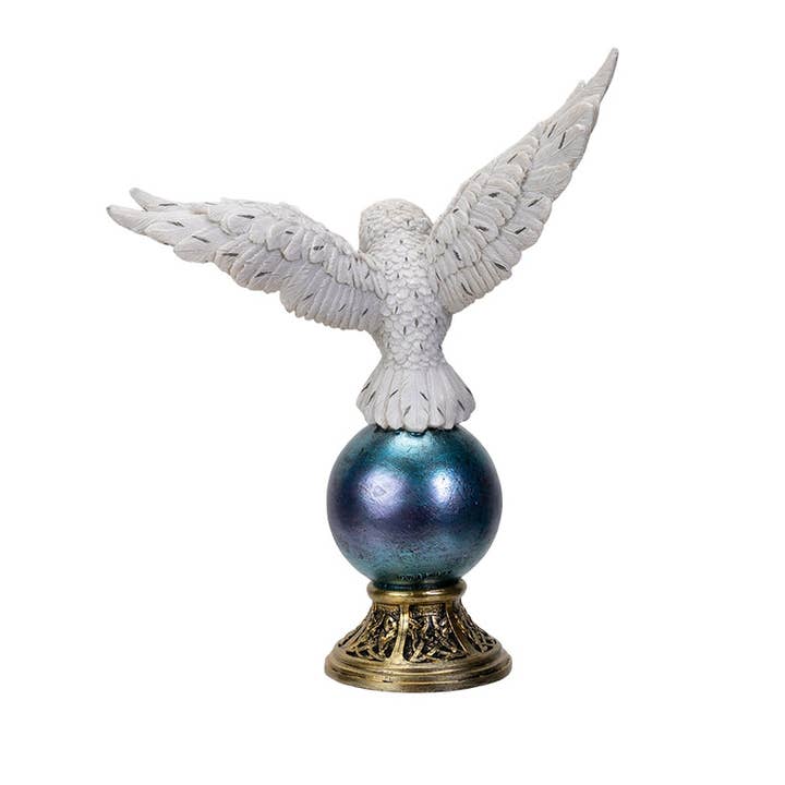 Snowy Owl On Orb