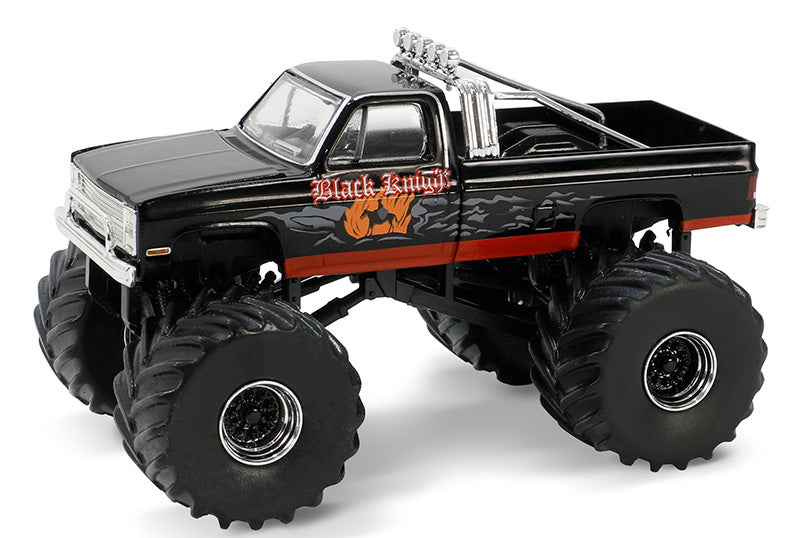 Greenlight 49150-C 1/64 Scale Black Knight - 1987 Chevrolet Silverado Kings Of