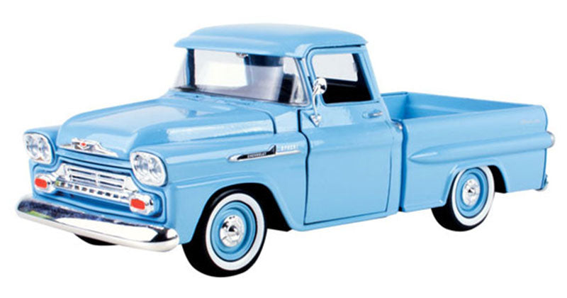 Motormax 79311AC-LBL 1/24 1958 Chevrolet Apache Pickup, Light Blue