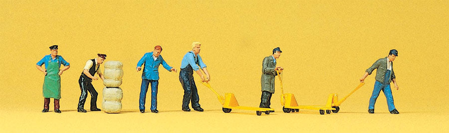 Preiser 10255 HO Scale Delivery Men Figure Set