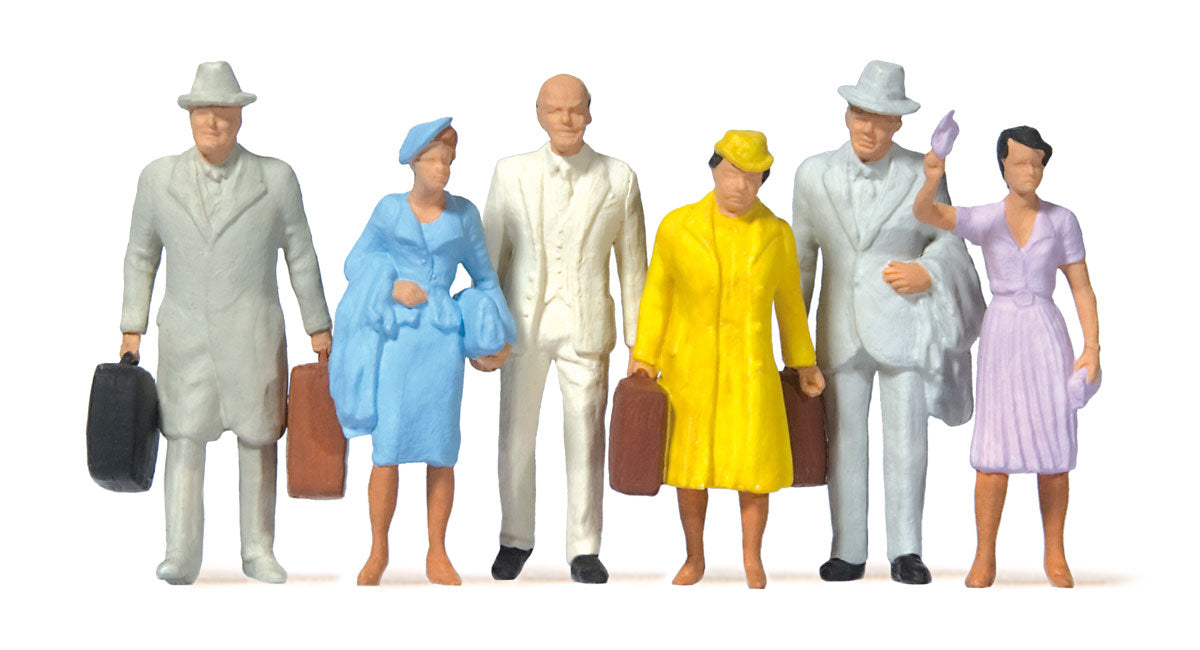 Preiser 65502 O Scale Standing Passengers Set 1 Figures