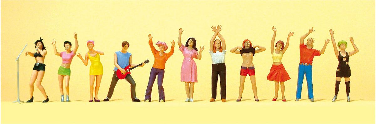 Preiser 10551 HO Scale Open Air Concert Figure Set