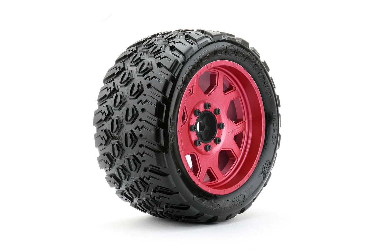 Powerhobby King Cobra 1/5 Belted Tires Red (4) FOR Traxxas X-Maxx Kraton 8S