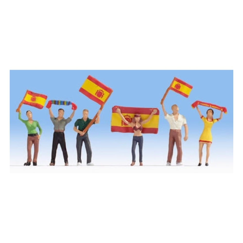 Noch 15984 HO Scale Spanish Soccer Fans -- pkg(6)