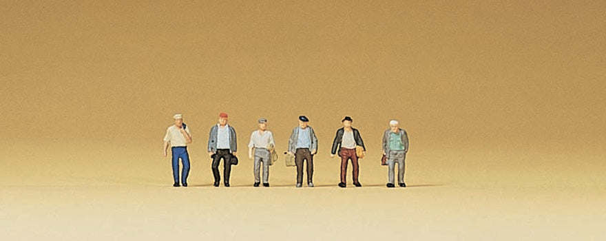 Preiser 88532 Z Scale Males Walking Commuters Figure Set