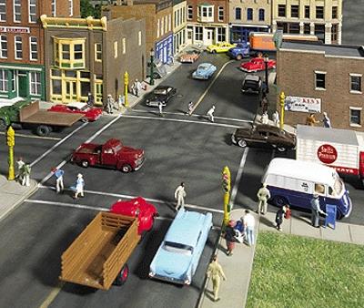 Walthers Cornerstone 3195 HO Asphalt Street System Straight pkg10