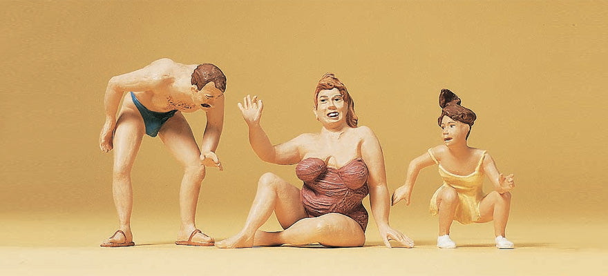 Preiser 45096 G Scale Family at Campsite Figure Set