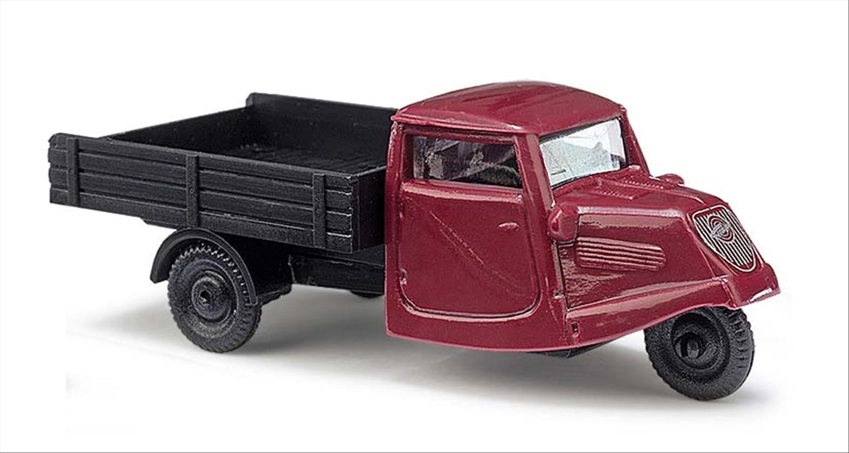 Busch 89103 HO Scale 1935 Tempo Dreirad Pickup Truck Model, Red
