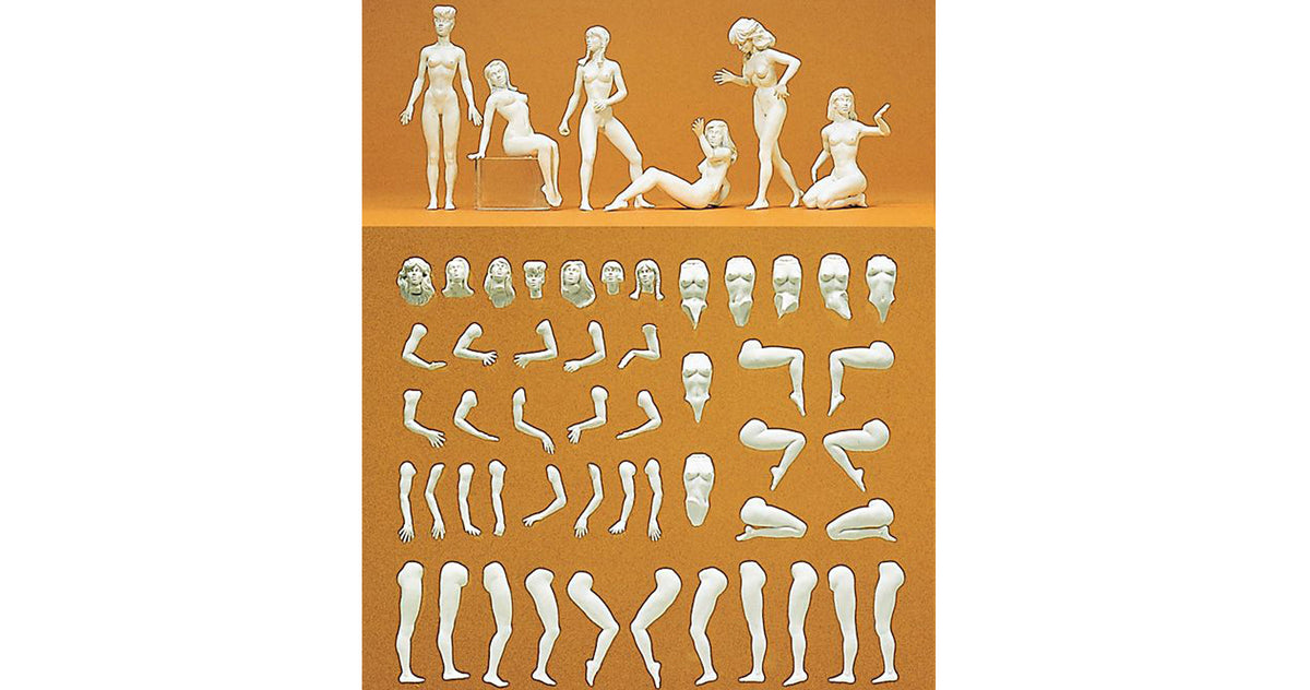 Preiser 45901 G Scale "Eve" Unpainted Female Figure Kit Set