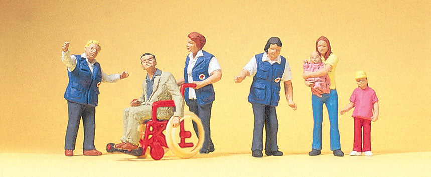 Preiser 10534 HO Scale Travellers Aid Figure Set
