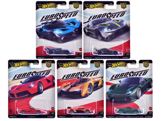 "Euro Speed" 5 piece Set "Car Culture" 2025 Series L Diecast Model Cars by Hot Wheels free shipping USA