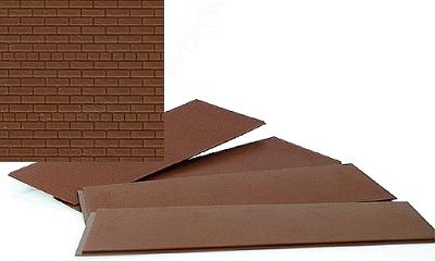 Walthers Cornerstone 3522 HO Brick Sheet Light Red