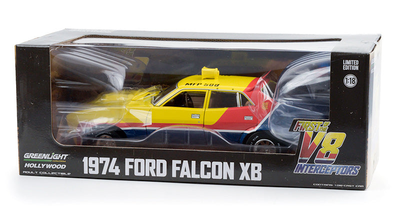 Greenlight 13574 1/18 1974 Ford Falcon XB Sedan, Yellow MFP