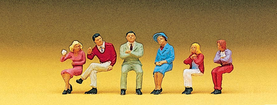 Preiser 10096 HO Scale Seated Persons Figure Set #2