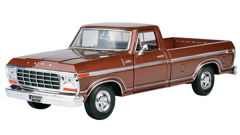 Motormax 79346AC-MBN 1/24 1979 Ford F-150 Pickup, Metallic Brown