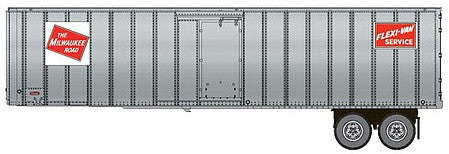 Walthers SceneMaster 2605 HO Flexi-Van 40' Trailer Milwaukee #3