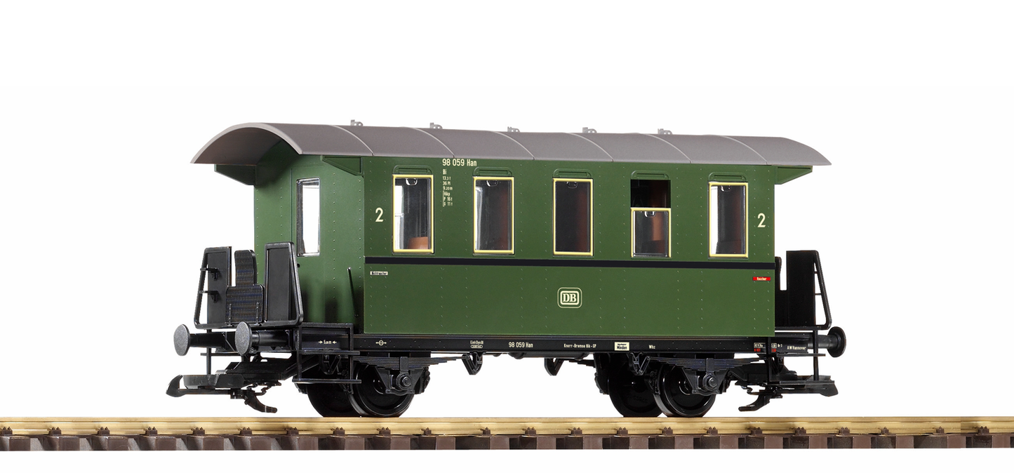 Piko 37920 G Scale DB Era III 2-Axle 2nd Class Coach, Green
