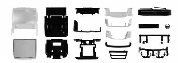 Herpa 084819 1/87 Scale Volvo Fh Flatroof Tractor Cab Parts Kit High