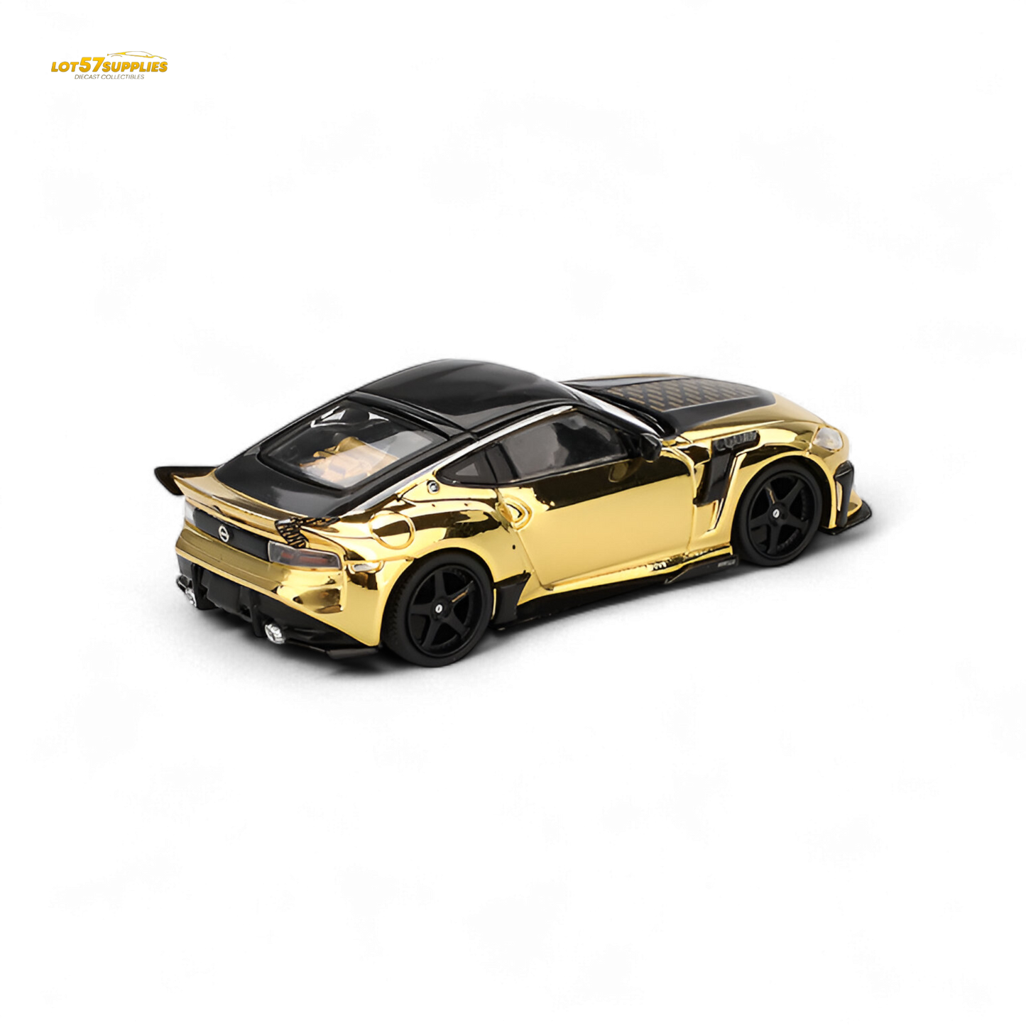 Mini GT Nissan Z VeilSide FZ400 Gold Chrome LHD 1:64