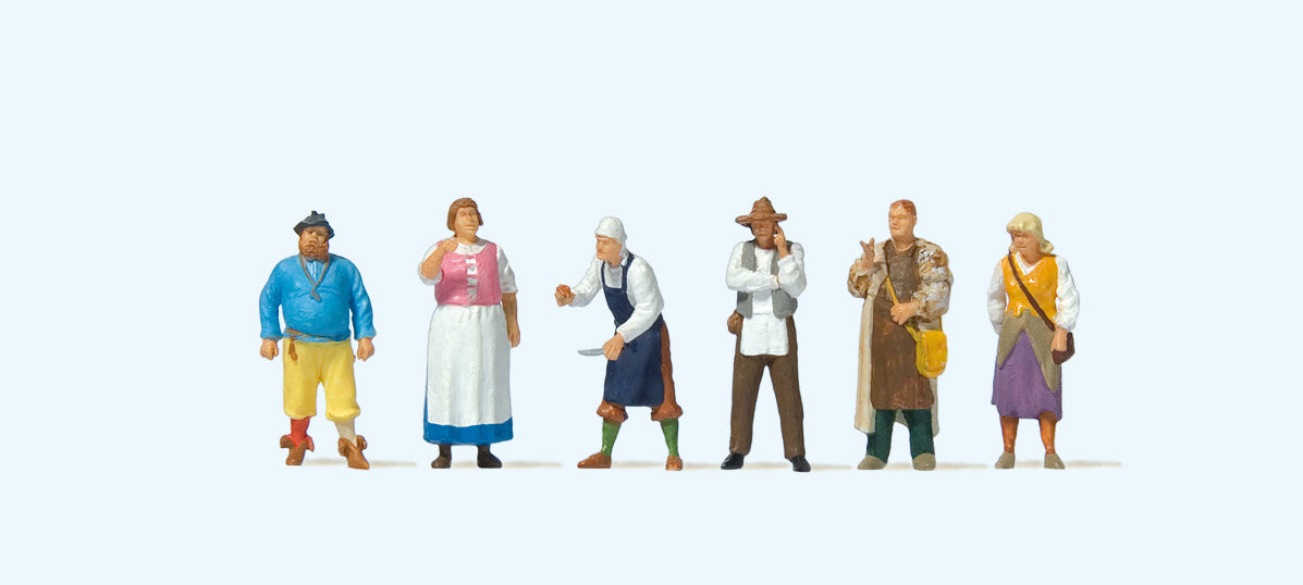 Preiser 24761 HO Scale Medieval Festival Figure Set