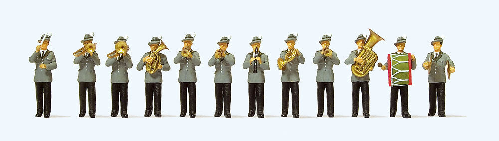 Preiser 24611 HO Scale Rifle Association Band Figure Set