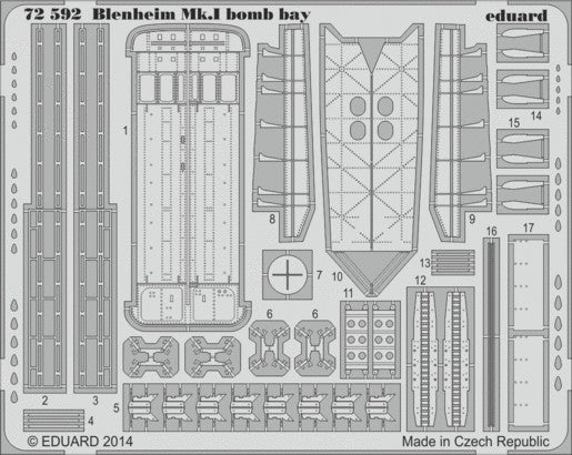 Eduard 72592 1/72 Aircraft- Blenheim Mk I Bomb Bay for ARX