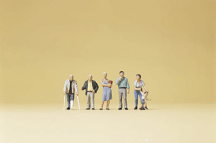 Preiser 79157 N Scale Passers-By #1 Pedestrian Figure Set