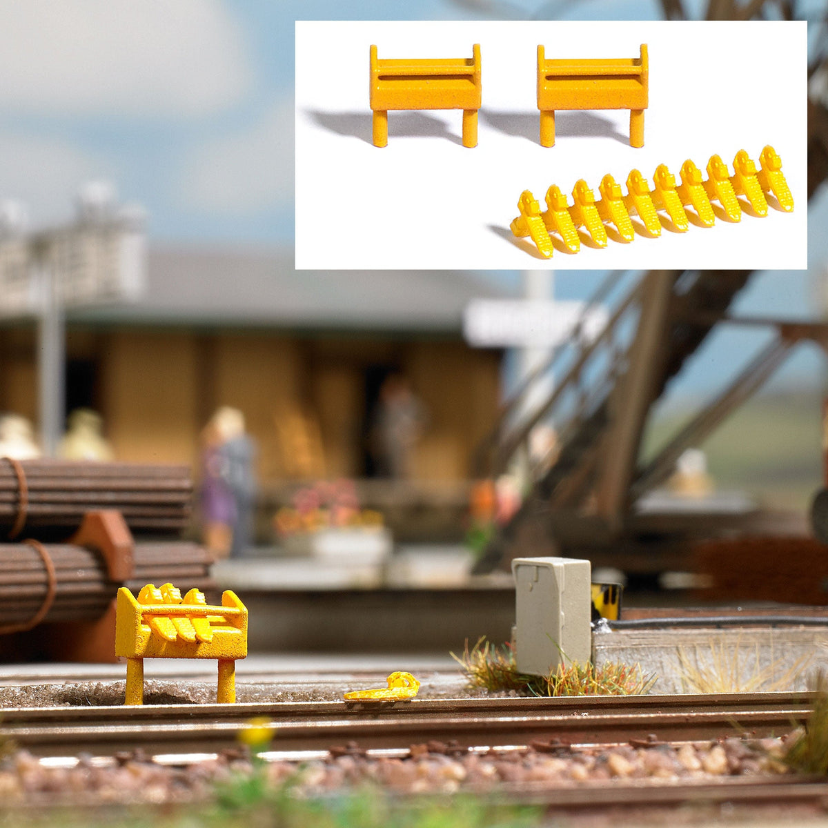 Busch 7778 HO Scale Drag Shoes (Brake Skids) with Rack