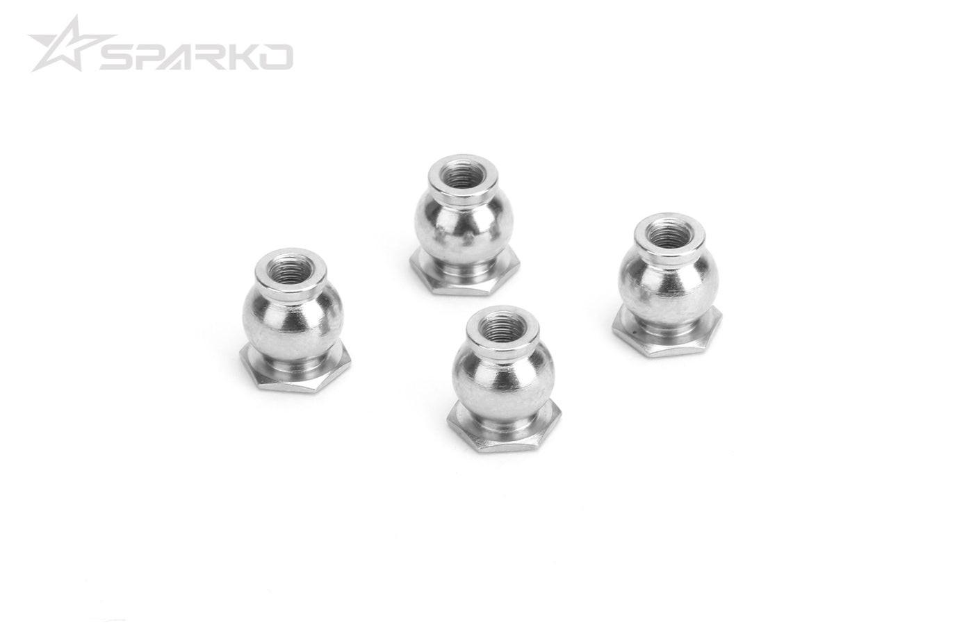 Powerhobby Sparko F8 Rear Upper Arm Ball Stud 7.0mm Hex (4pcs)