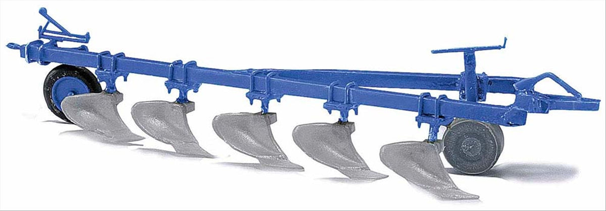 Busch 42851 HO Scale Fortschritt B200 Plow, Blue, Assembled